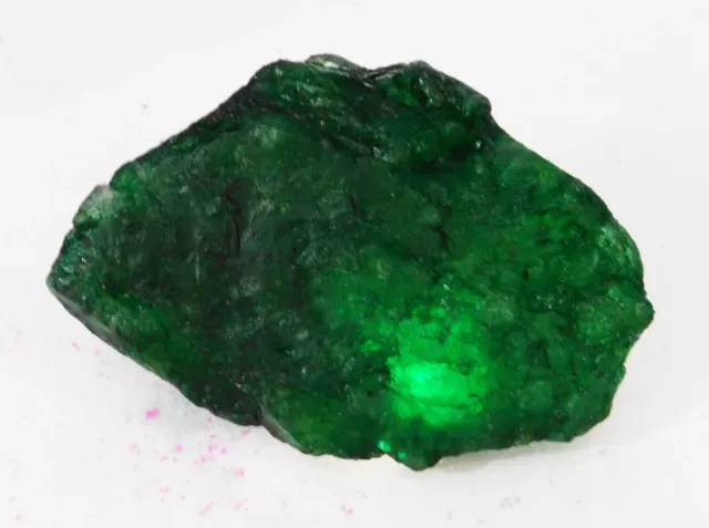 555 Ct Natural GREEN Emerald HUGE ROUGH Earth Mined CERTIFIED Loose Gemstone 2