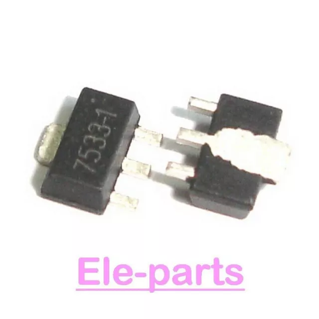 100 PCS HT7533A-1 SOT-89 HT7533 7533-1 Driver Regulator Transistors #E10