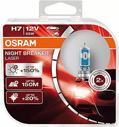 Osram Night Breaker Laser H7 64210NL-HCB next generation, +150% di luce, (N2E)