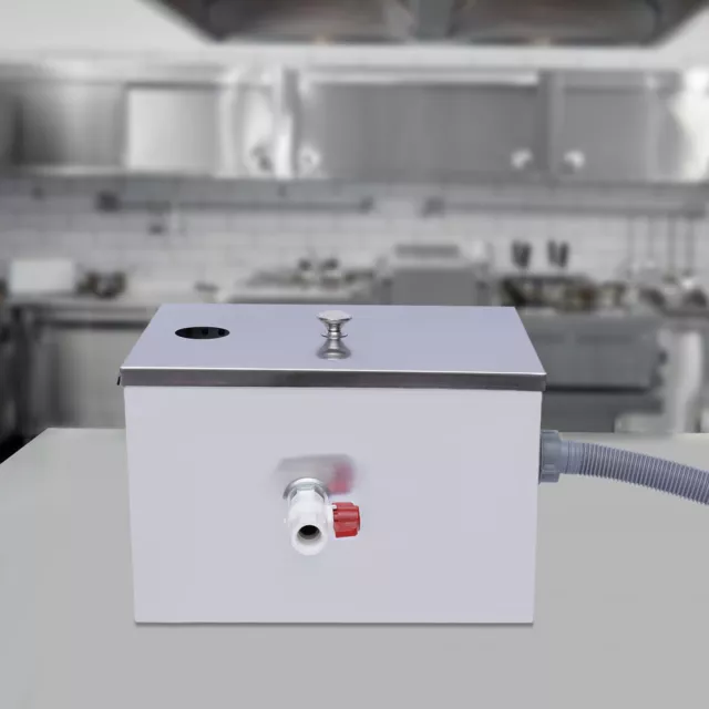 Grease Trap Interceptor Stainless Steel Oil Water Separator Restaurant Kitchen