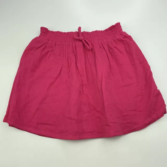 Girls size 7, Anko, lined lightweight cotton skirt, elasticated, L: 31cm, EUC