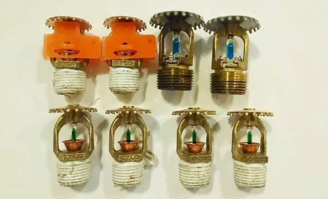 Lot Of (8) New - Pendent Fire Sprinkler Heads