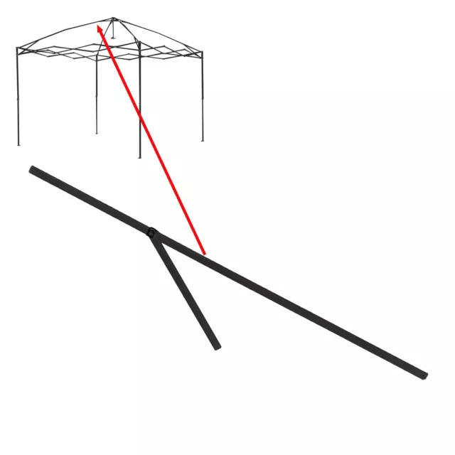 for Ozark Trail Simple Push 10x10 Instant Canopy Upper Peak Truss Bar Part Black