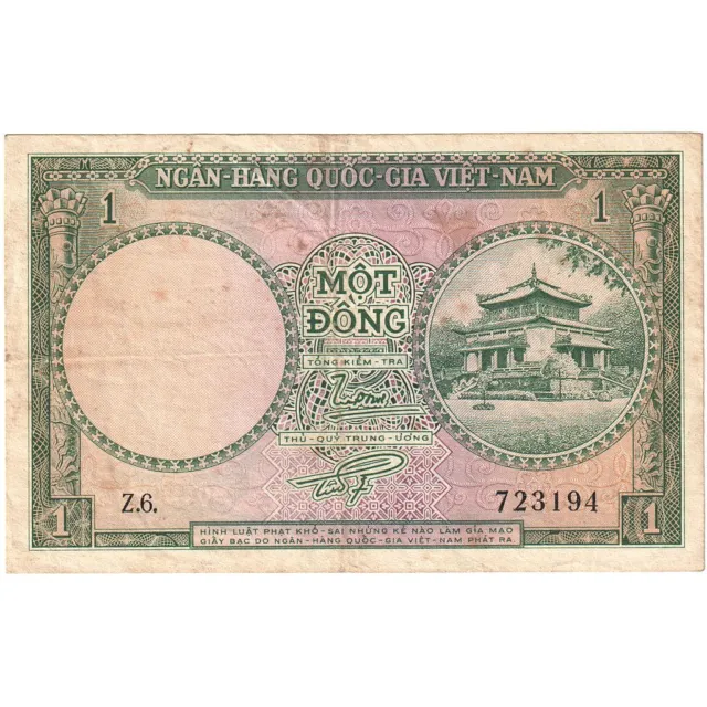 [#393619] South Viet Nam, 1 D<ox>ng, 1956, 1956, KM:1a, EF(40-45)