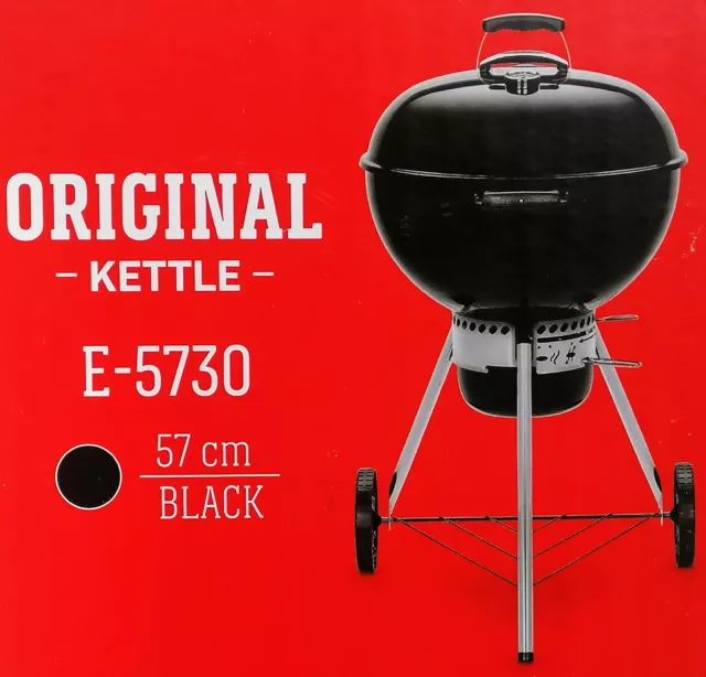 Weber Holzkohlegrill Original Kettle E-5730 Black Kugelgrill neu ovp