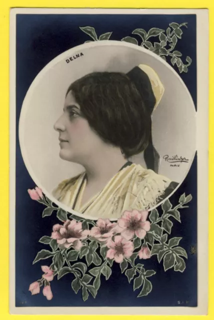 "Stunning CPA New Art 1900 Photo REUTLINGER PARIS French Actress ""Marie DELNA"