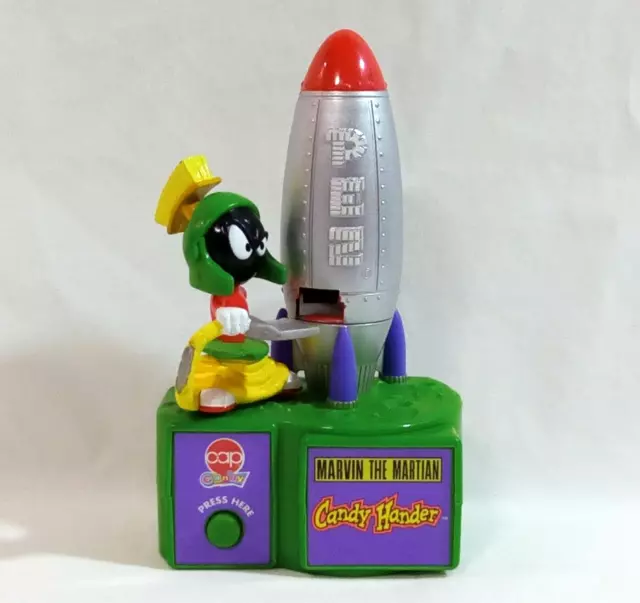 Vintage Marvin the Martian PEZ Candy Hander Dispenser Looney Tunes Works - 1998