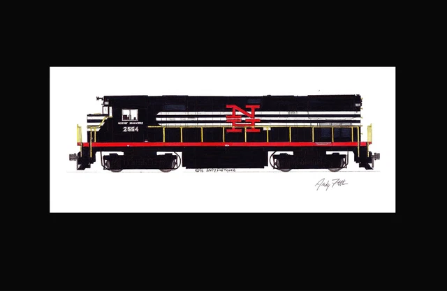 New Haven C425 #2554 11"x17" Matted Print Andy Fletcher signed
