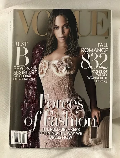 VOGUE Magazine September 2015 Beyonce Forces of Fashion Fall Romance 832 Pages