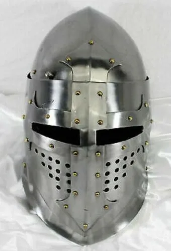 Medieval Great Bascinet Helmet Hand Forged Sca Jousting Knight Armor Gift