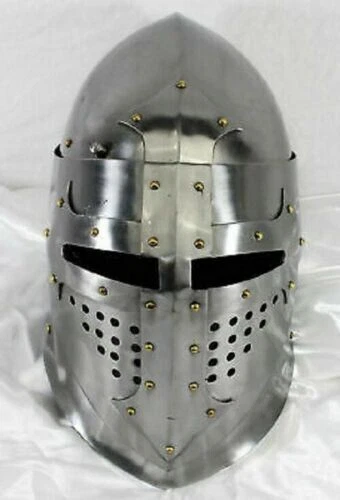 Medieval Great Bascinet Helmet Hand Forged Sca Jousting Knight Armor Gift