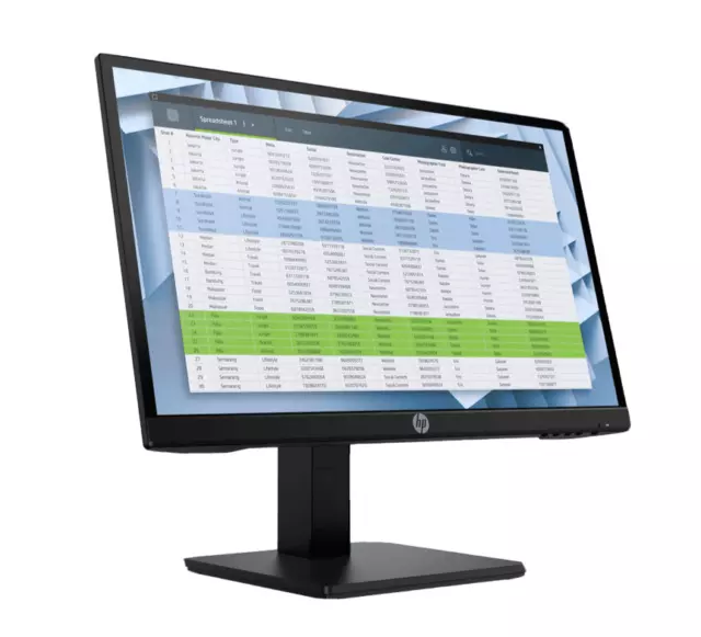 HP P22h G4 Monitor - 54.6cm (21.5") 1920 x 1080 Full HD 5ms 60Hz - 7UZ36AA#ABB