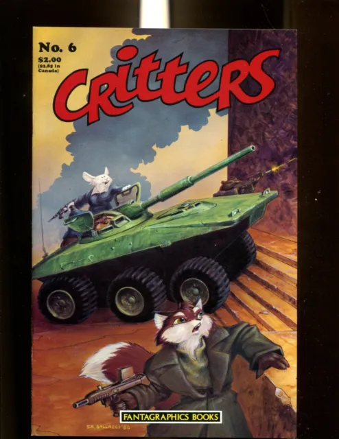 Critters 6 (9.0) Usagi Yojimbo Story Fantagraphics (B049)