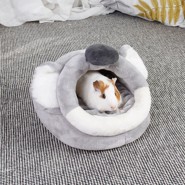 2 pcs Hamster Hideout Guinea Pig Bett Hedgehog Beutel Ratte Warme Bett 7