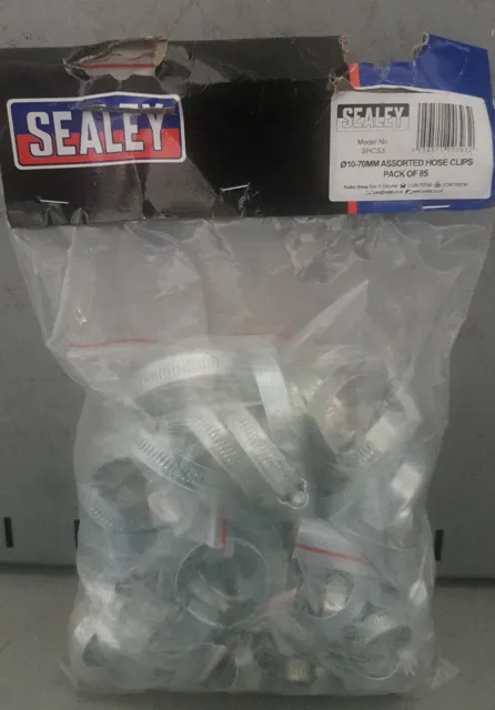 Sealey SHCS3 Tubo Clip Assortimento Misure 10-70mm 85 Pezzi