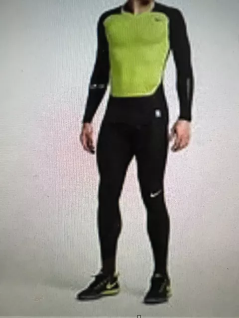 Nike Dri Fit Pro Combat Black Recovery Hypertight Compression Tights Men's  XL 