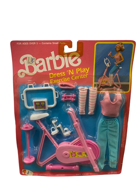 VTG Barbie Dress N Play Exercise Center Bike Leg Warmers Leggings Tank Top VTG Barbie Dress N Play Exercise Center Bike Leg Warmers Leggings Tank Top