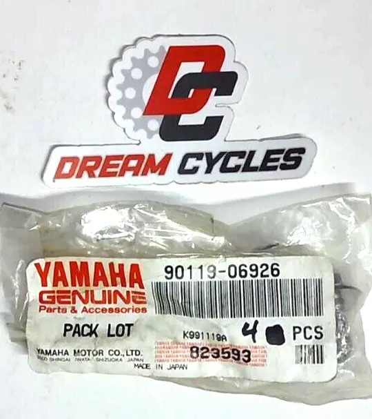 NOS Genuine YAMAHA 90119-06926-00 Bolts Washer Jog 50 CY50 Zuma 50 CW50 QTY 4
