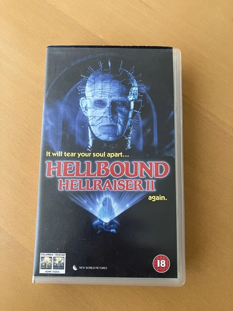HELLRAISER 2 HELLBOUND VHS Pal. Classic 80s Horror. Film. Pinhead ...