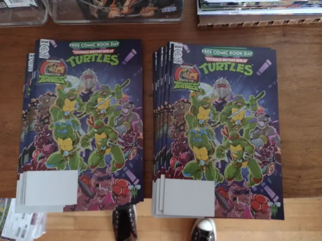 Fcbd Idw 2023 : Teenage Mutant Ninja Turtles , Feat. Rise Of ..   Lot Of 3  Nm