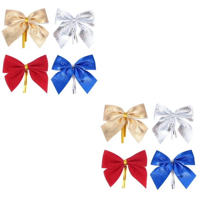 christmas tree bows for wreaths 2x Urlaub Partei Liefert Weihnachten Kranz Bogen