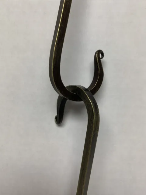 S Hooks Set of 2, 12 Inch hand forged blacksmith twisted s hook campfire pot 3