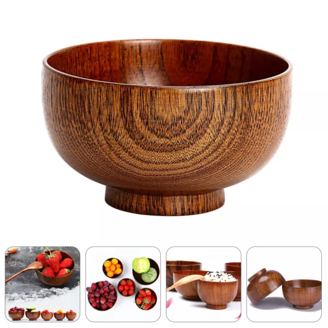 Wooden Bowl Dessert Chinese Bowls Mixing Small Household Japanese-style