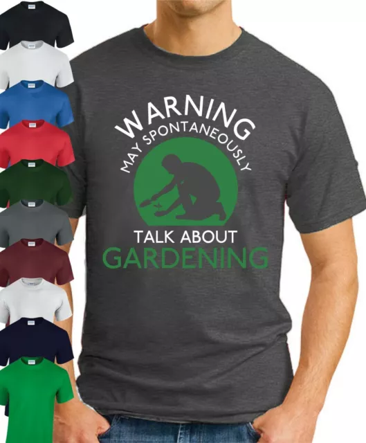 T-shirt MAY SPONTALLY TALK ABOUT GIARDINAGGIO > Divertente Regalo Giardiniere Top