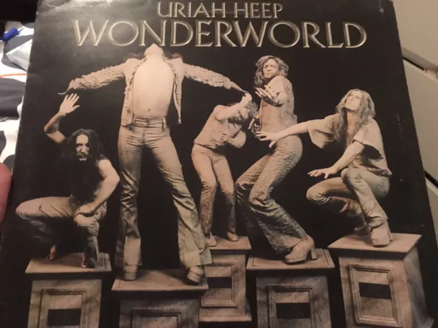 URIAH HEEP Wonderworld  UK vinyl LP + inner