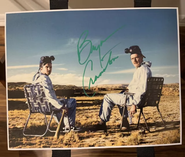 Bryan Cranston signed Breaking Bad 11x14  Photo (Sitting In The Desert)