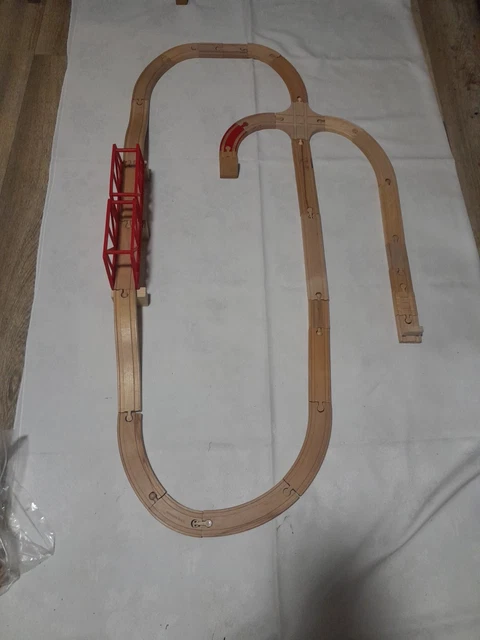 Train Loop Set BRIO/ELC/BIG JIGS TRAIN Loop set bundle 32 Pieces Wooden Track A114 £23 ...