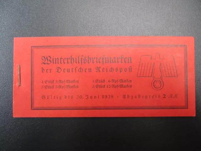DR-ZD Nr. Markenheftchen 44, 1937, Schiffe, postfrisch, Mi 130€ *KD2531*