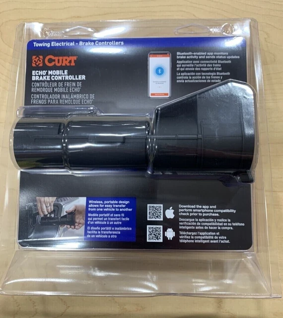 CURT 51180 ECHO Mobile Electric Trailer Brake Controller with Bluetooth
