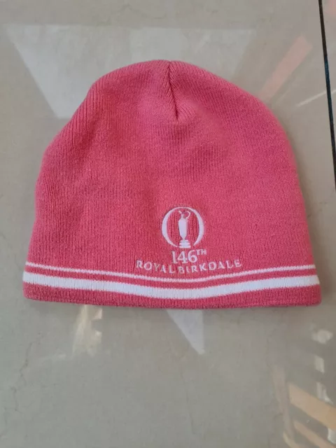 The Open Golf 146th Royal Birkdale 2017 Youth Beanie Hat Pink