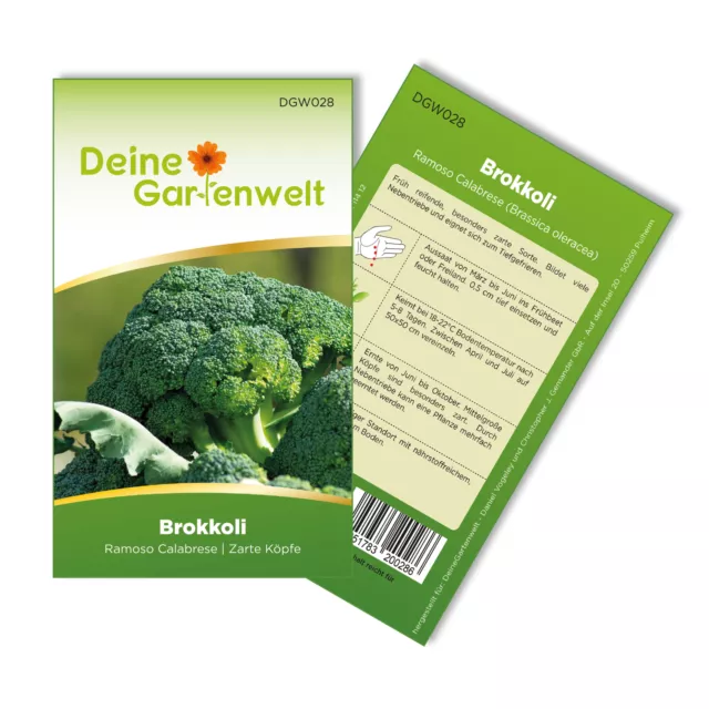 Brokkoli Ramoso Calabrese Samen - Brassica oleracea - Brokkolisamen Gemüsesamen