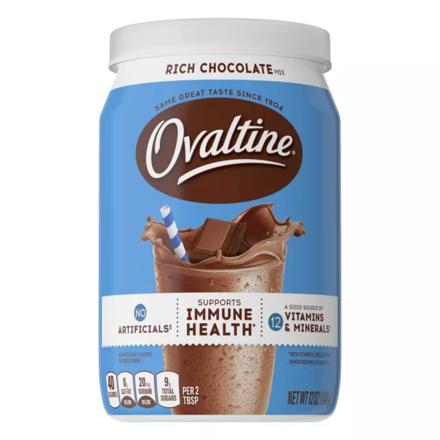 Ovaltine Chocolat Riche - 355ml (Paquet De 6)