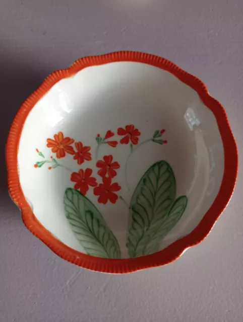 Gray's Pottery Hand Painted Floral Trinket Dish