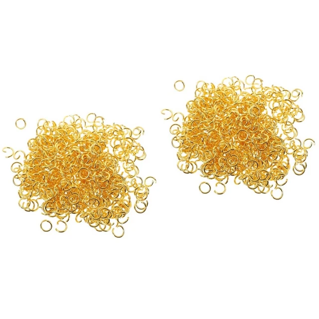 1000 piezas Anillo abierto de acero inoxidable liso Joyería Anillo de salto de conexión Hágalo usted mismo