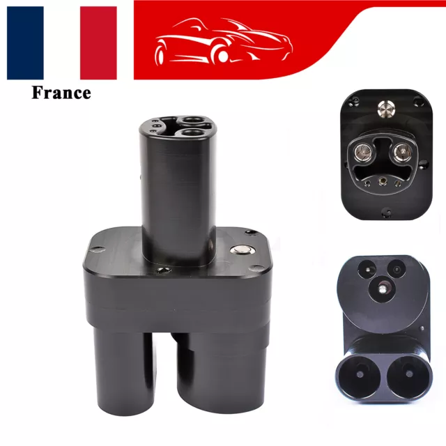 CCS 2 Combo Type 2 Adaptateur pour US Tesla Model S 3 X Y Charge avec EU Booster