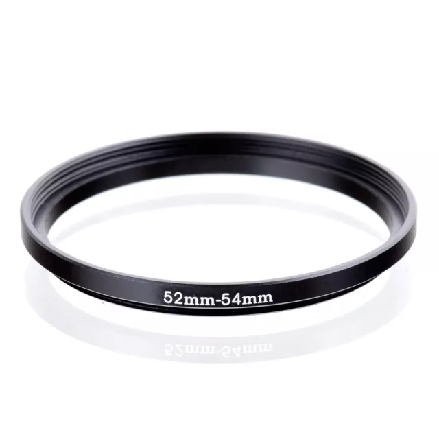 RISE(UK) 52mm-54mm 52-54 mm 52 to 54 Step Up Ring Filter Adapter black