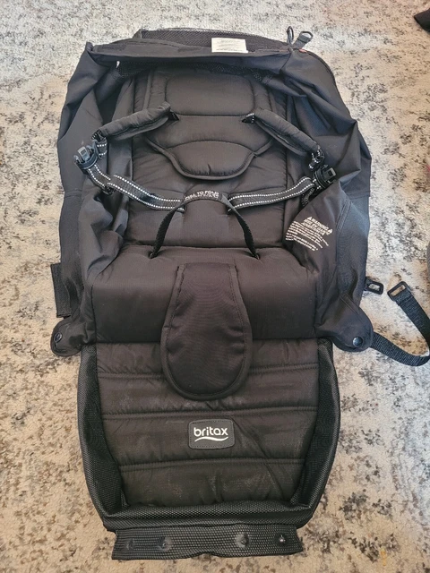 Britax B Agile Single Stroller Seat Cushion in BLACK Replacement Parts STRAPS