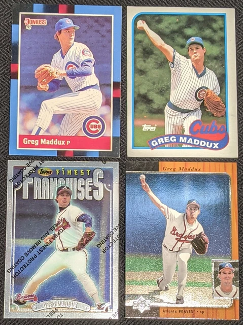 $0.99 Cent Baseball Card Lot GREG MADDUX (4 Total) Topps Donruss Upper Deck