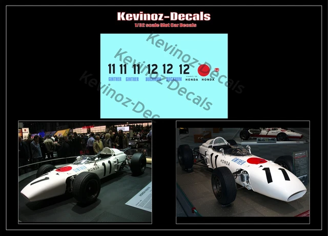 1/32 SCALE DECALS for F1 Honda RA272 from 1965 $9.58 - PicClick AU
