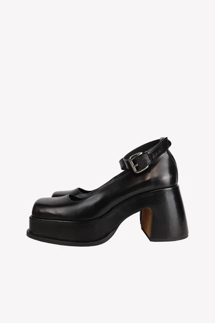 Chio Chaussures Escarpins Femmes Eu 41 Noir Talons Hauts Stilettos Talon Carré