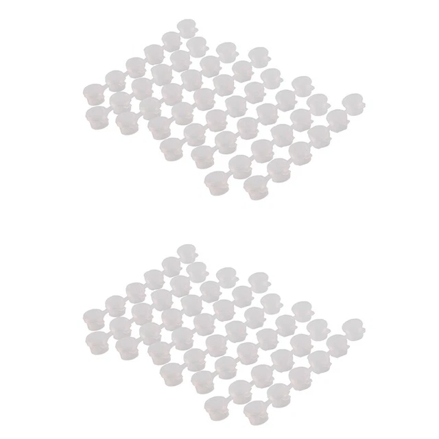 16 tiras/96 ollas 3 ml color vacío rayas color vaso ollas plástico P6Q3