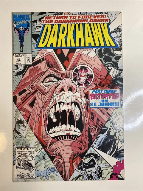 MARVEL COMICS: : DARKHAWK Vol. 1 No. 23 Jan 1993.  STAN LEE PRESENTS 2