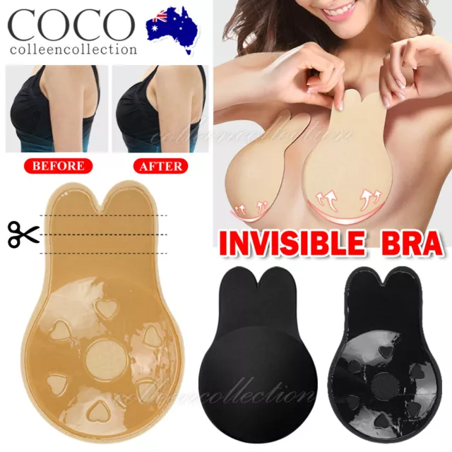 Adhesive Bra Lift Nipplecovers Sticky Invisible Backless Strapless Freedom Bra