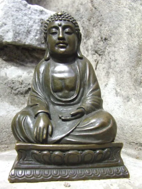 Chinese Style Bronze Buddha With Erotic Interior Franz Bergman Marked Namgreb