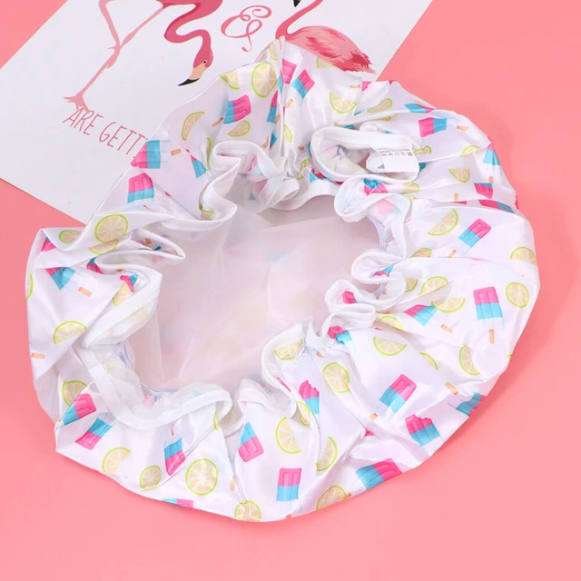 2 pz berretto doccia stampa ananas giallo donna berretto da bagno impermeabile proteggicapelli