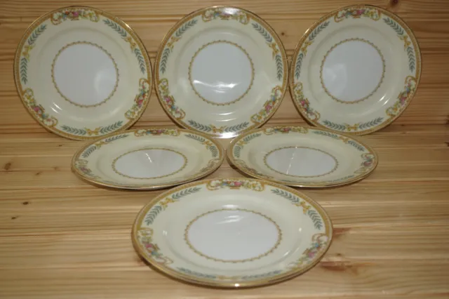 Noritake Tiara (6) Bread & Butter Plates, 6 3/8"   (S32)